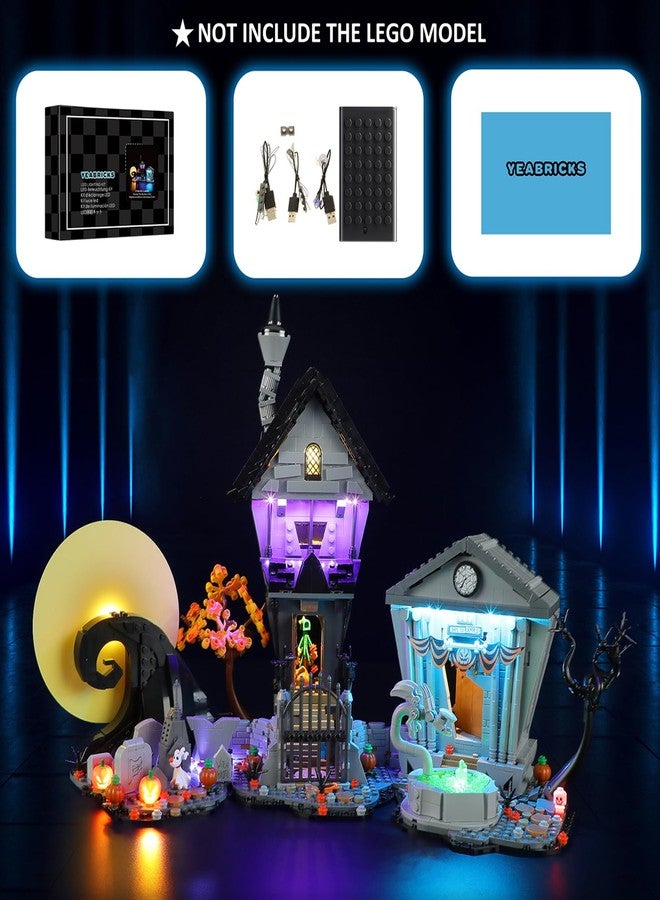 YEABRICKS LED Light for 21351 Ideas Disney Tim Burton's The Nightmare Before Christmas Building Blocks Model (Building Set NOT Included) - Image 5